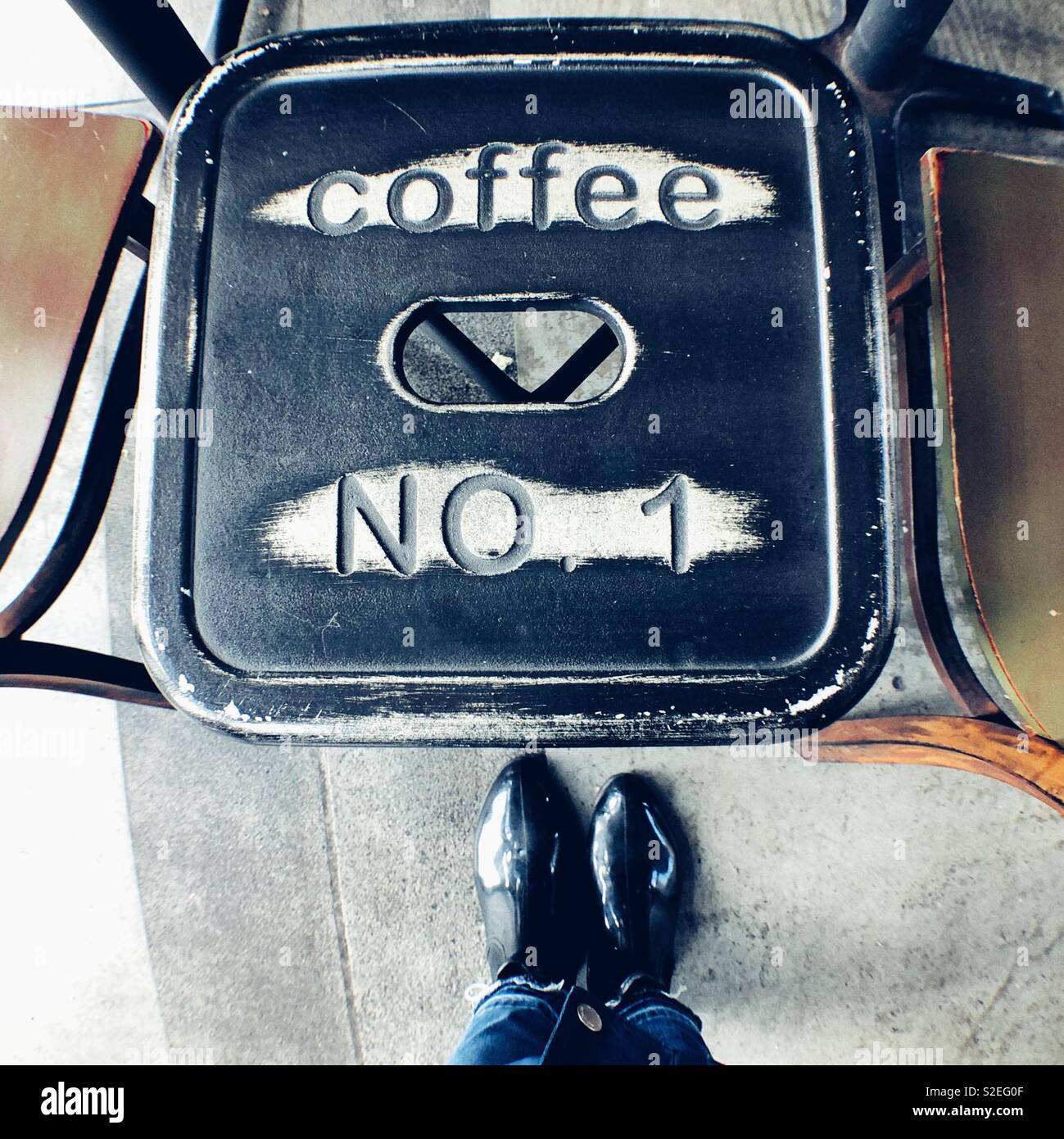 Coffee NO 1 - Smartphone Captured Stock Image