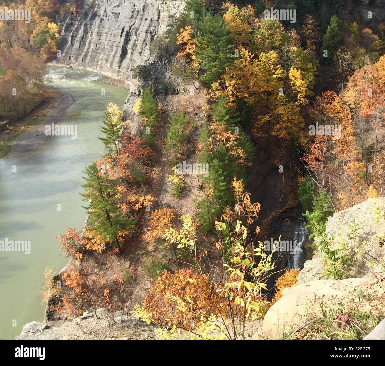 Letchworth gorge - Smartphone Captured Stock Image
