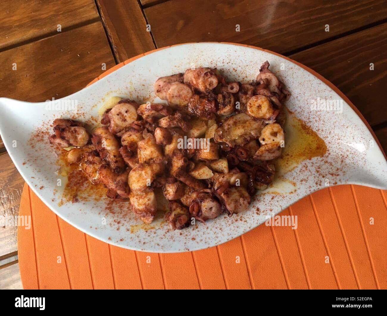 Octopus a la Gallega Stock Photo