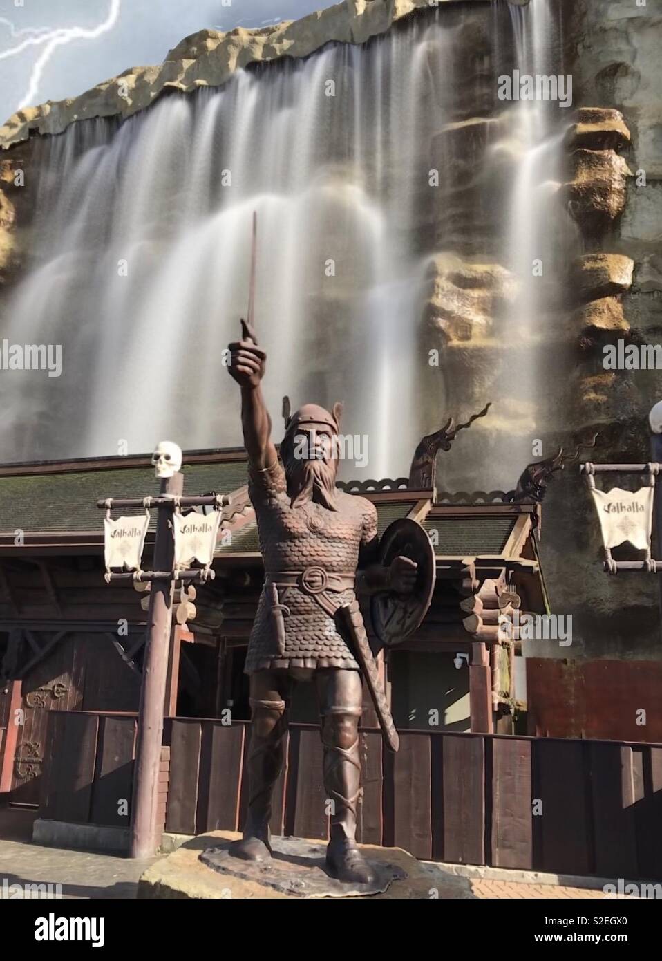 Valhalla Blackpool pleasure beach Stock Photo - Alamy