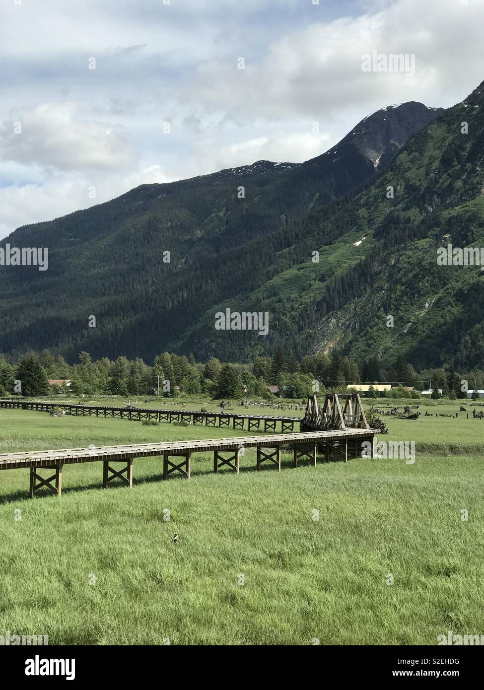 Boardwalk in Stewart, BC Stock Photo Alamy