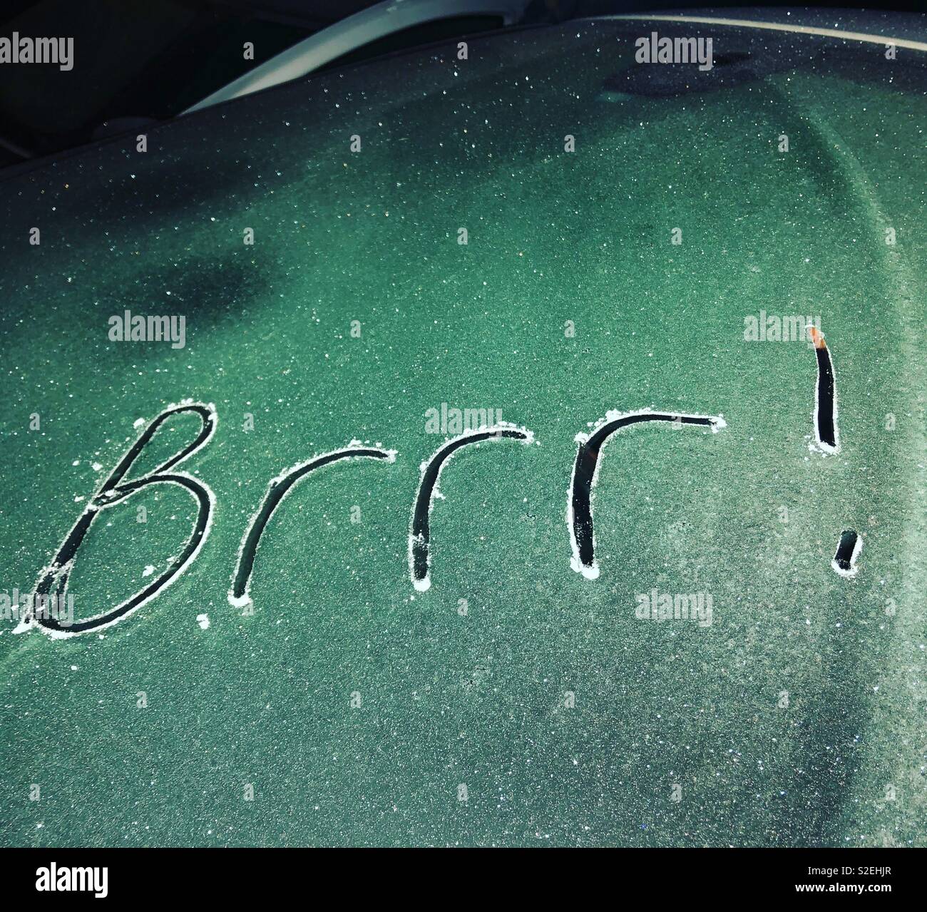 Brrrr! - Smartphone Captured Stock Image