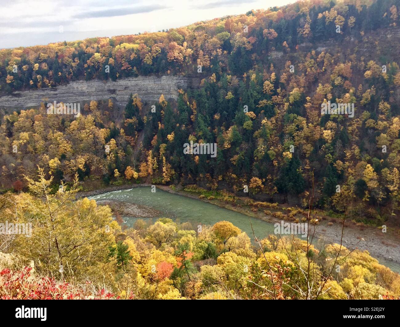 Letchworth in fall - Smartphone Captured Stock Image