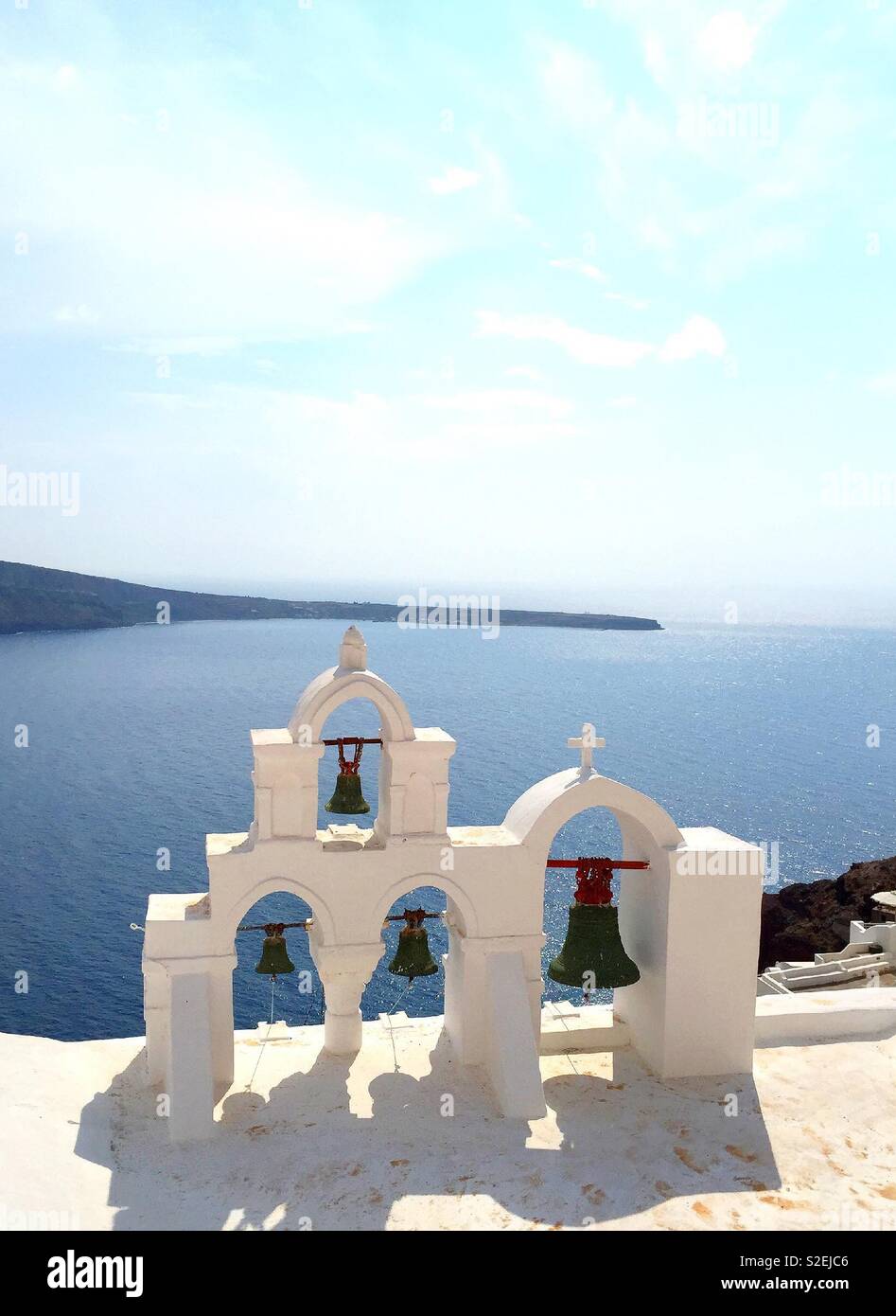 Bells by the sea Stock Photo