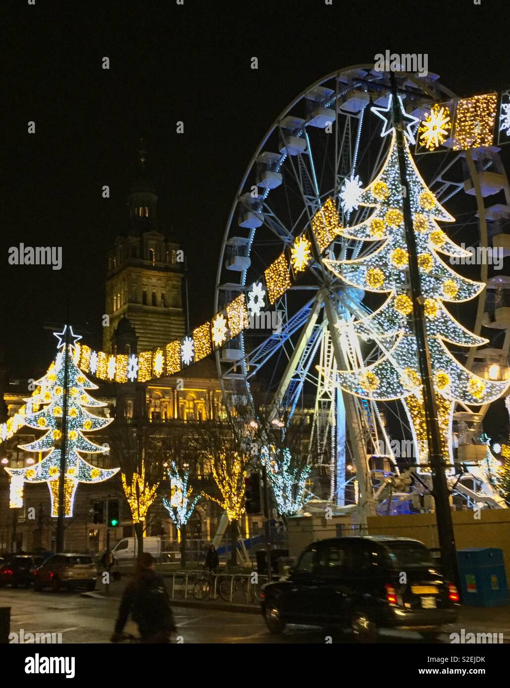 Glasgow Christmas Lights Stock Photo Alamy