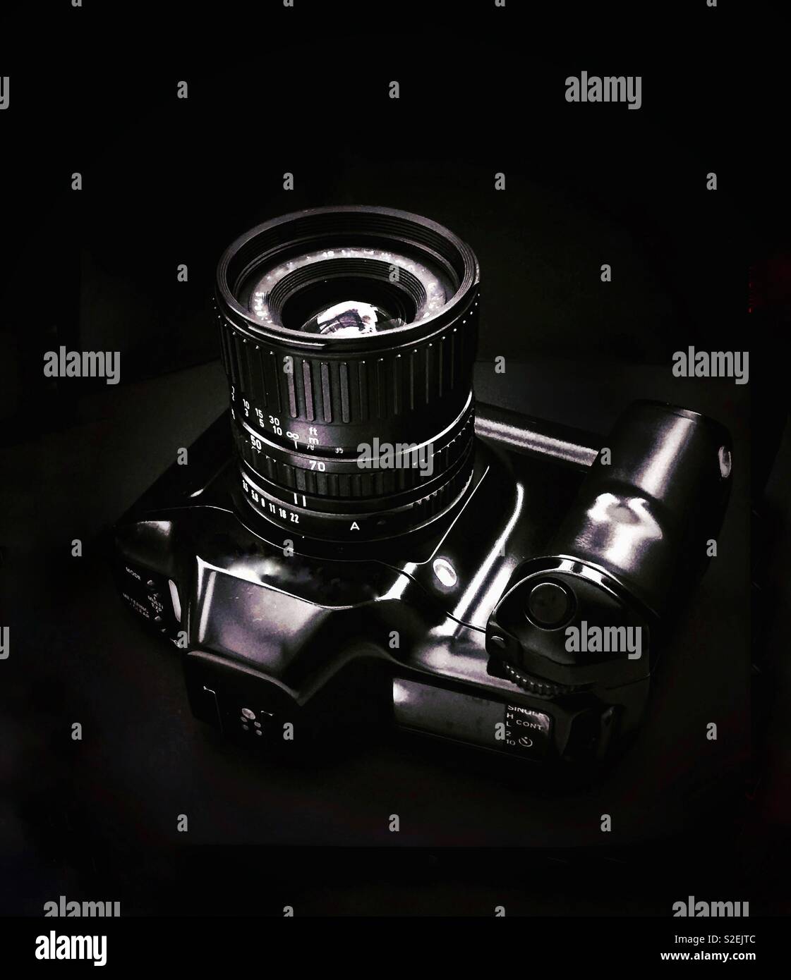 A 1980’s Film Camera. - Smartphone Captured Stock Image