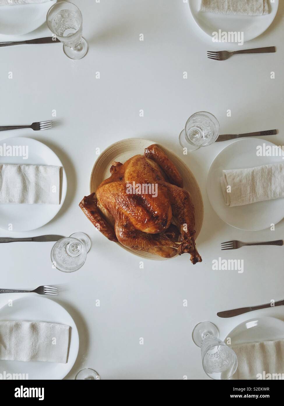 Thanksgiving Turkey Dinner Stock Photo