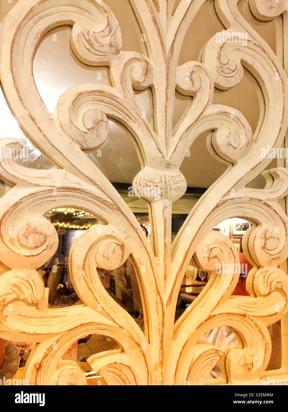 Patterns in the mirror - Smartphone Captured Stock Image