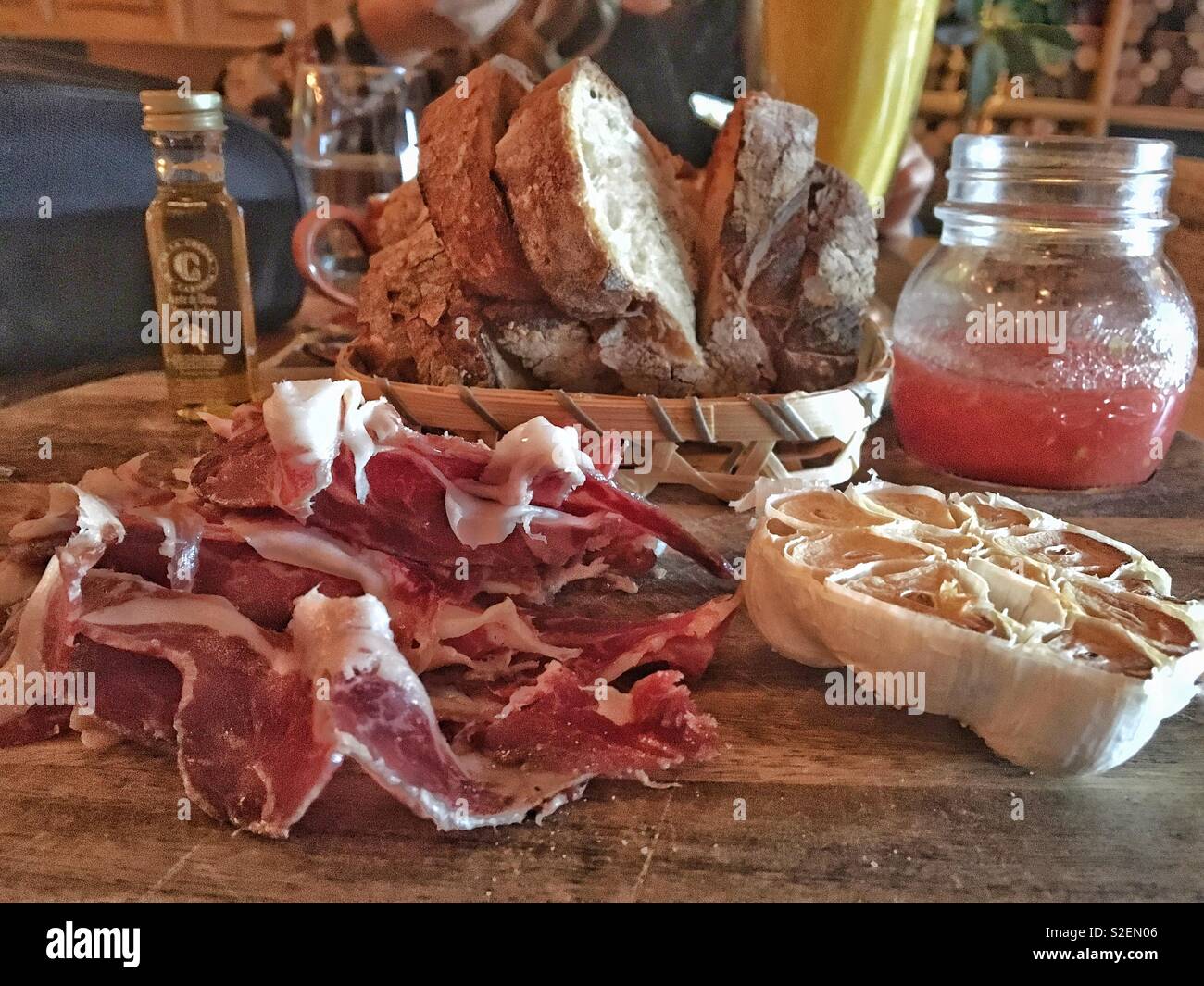spanish-brunch-madrid-spain-stock-photo-alamy