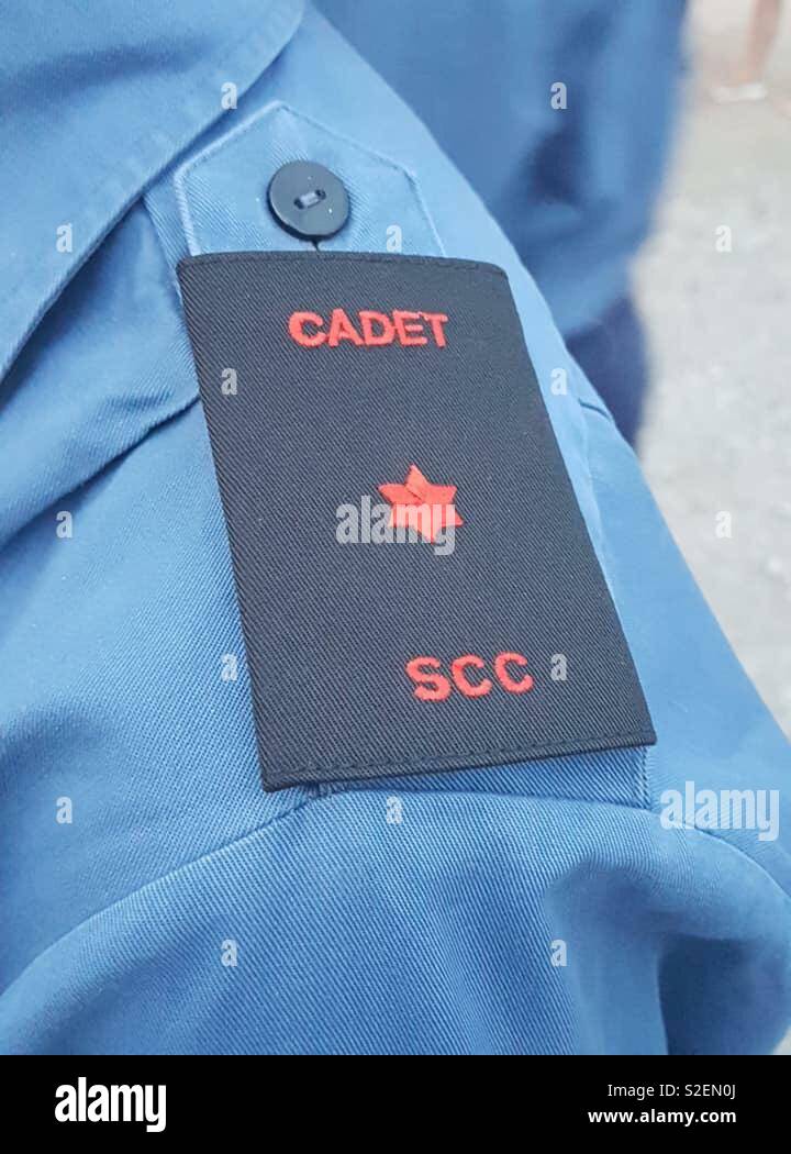 Cadet first class rank slide Stock Photo