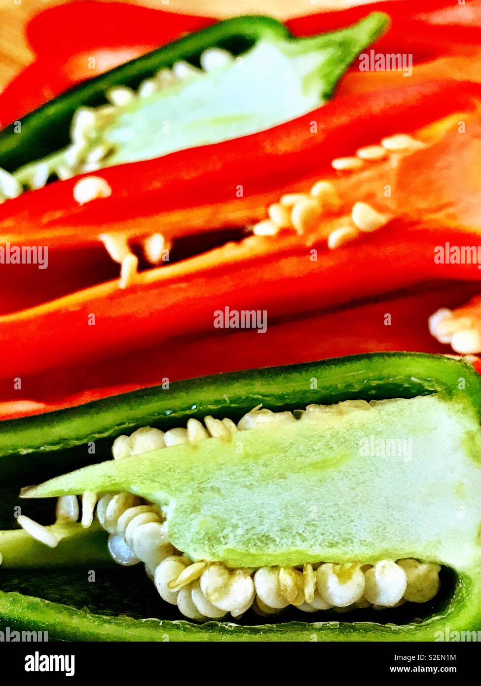 Hot chili peppers - Smartphone Captured Stock Image