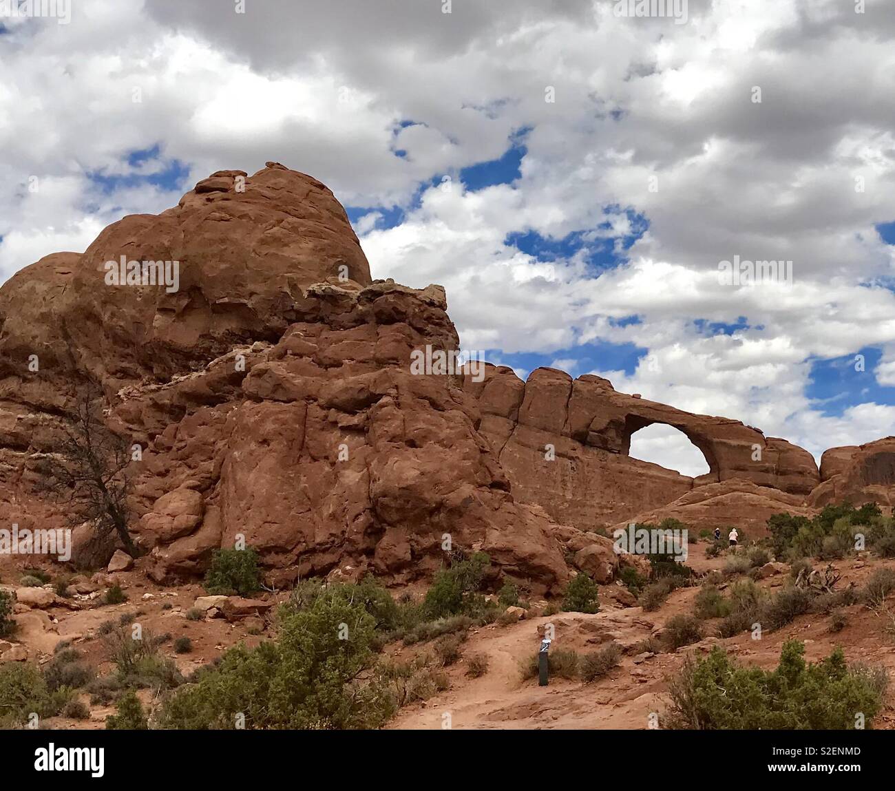 Red arch - Smartphone Captured Stock Image