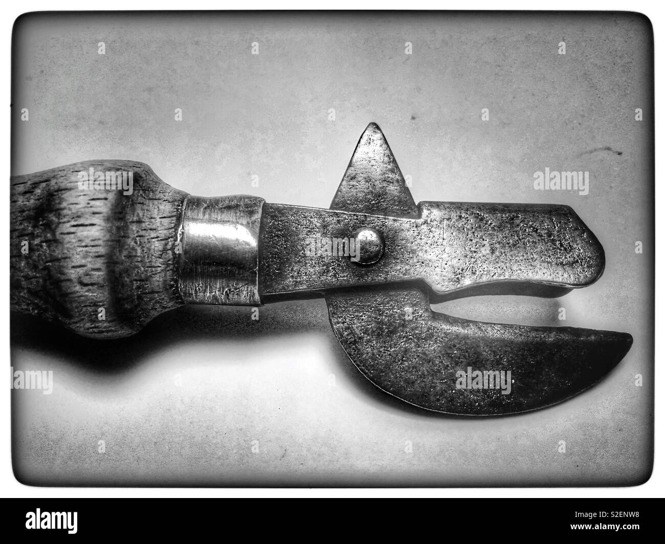 Antique tin opener Stock Photo Alamy