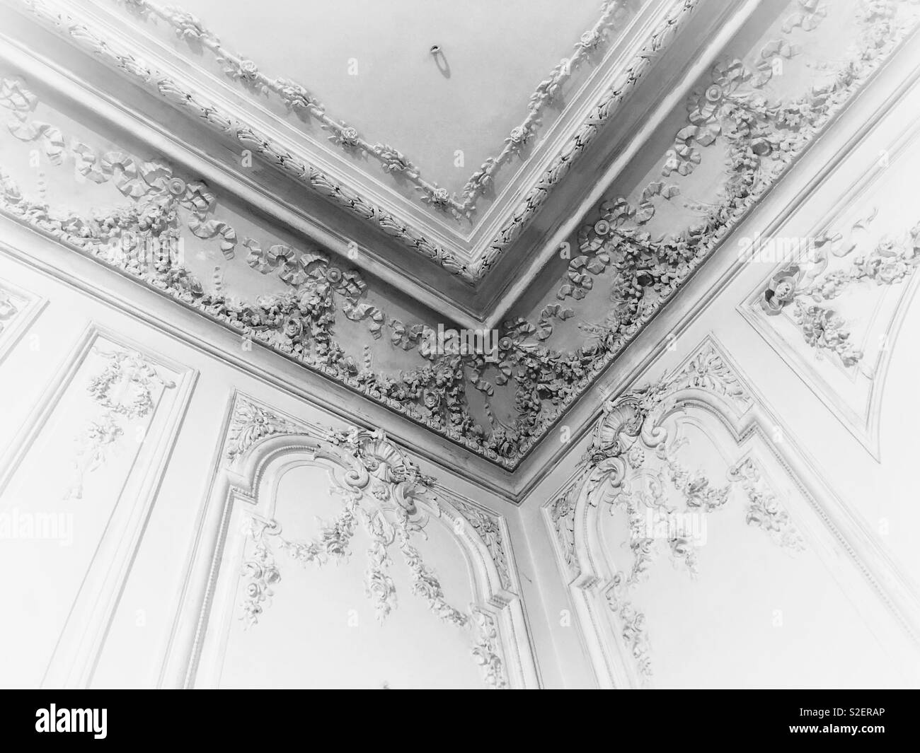 Looking up at a ceiling. - Smartphone Captured Stock Image