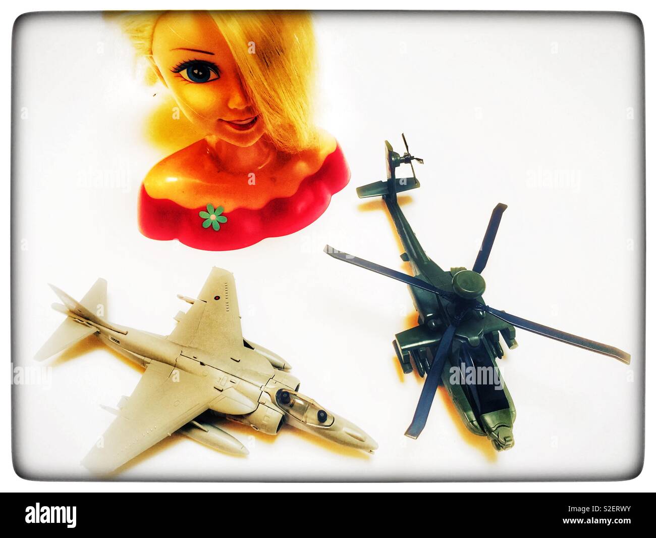 Girls and boys toys - Smartphone Captured Stock Image