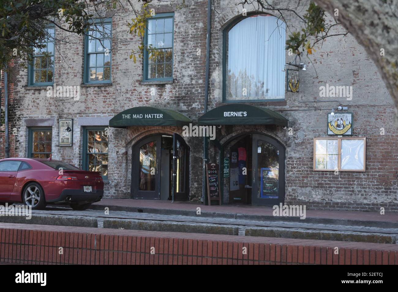 Stores on River St - Smartphone Captured Stock Image