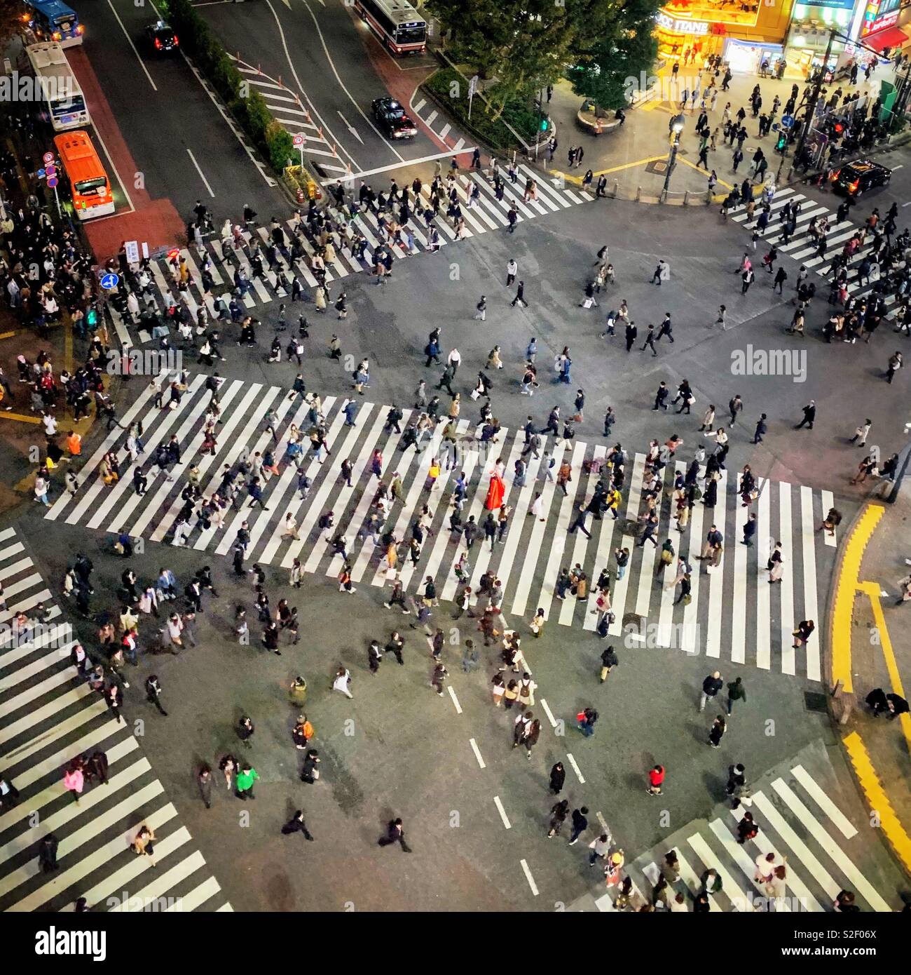 Shibuya Crossing, Tokyo, Japan Stock Photo