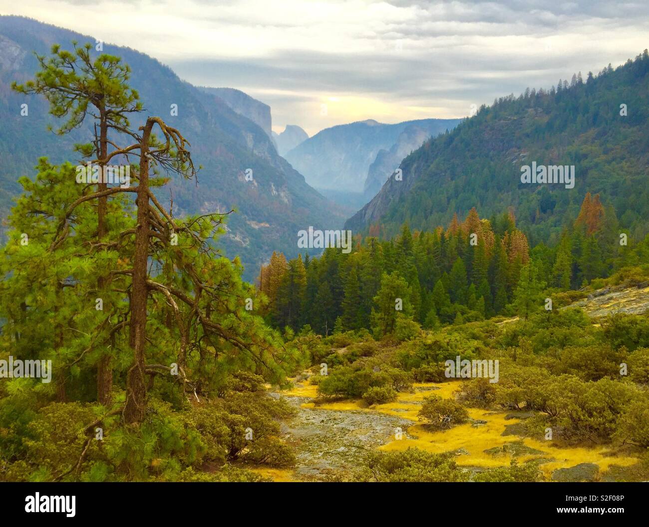 Yosemite valley with half dome hi-res stock photography and images - Alamy