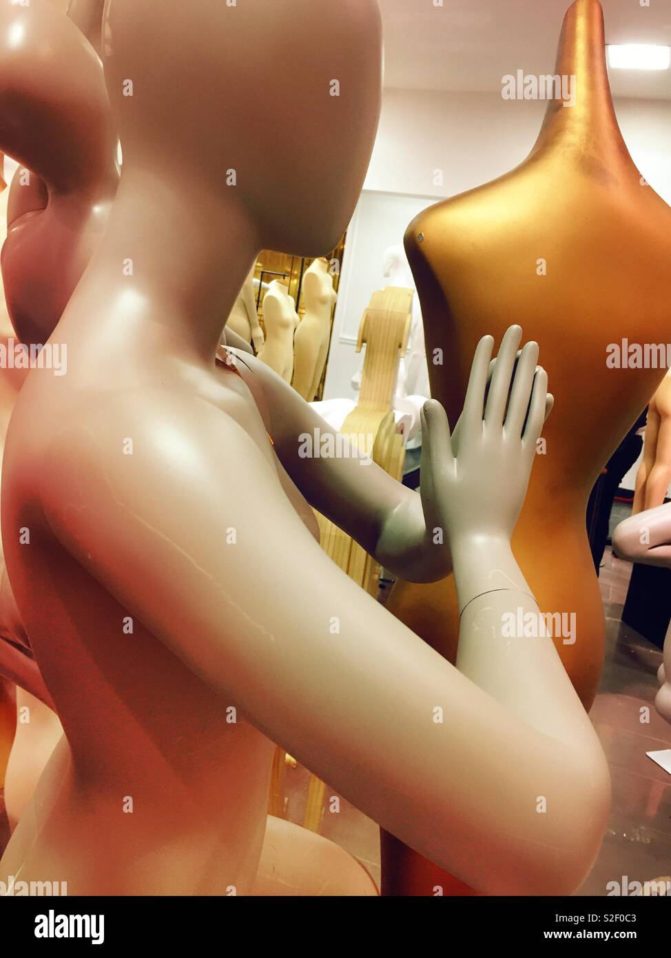 Mannequin in the shape of a female, United States - Smartphone Captured Stock Image