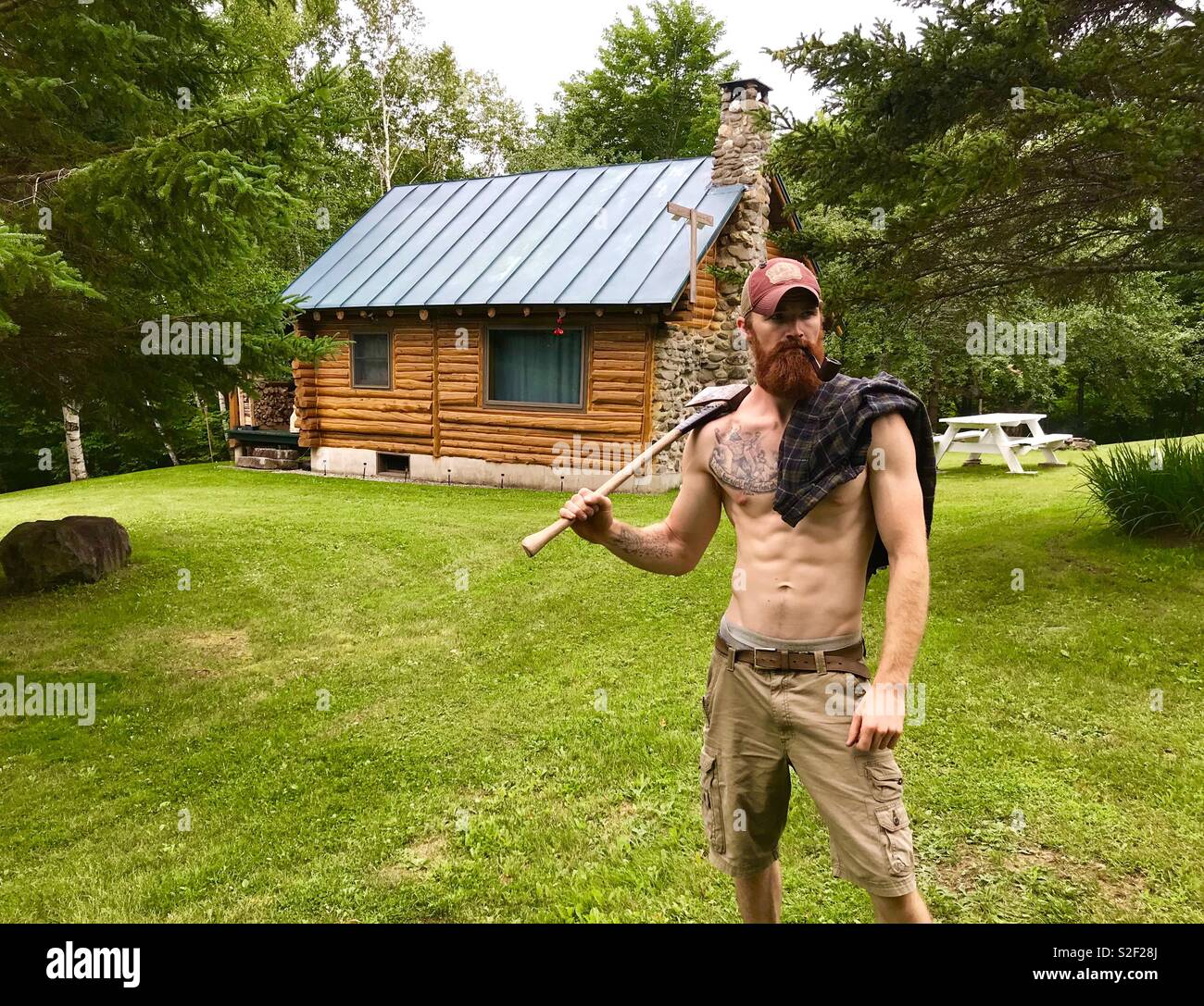 Woodsman; Maine, USA Stock Photo Alamy