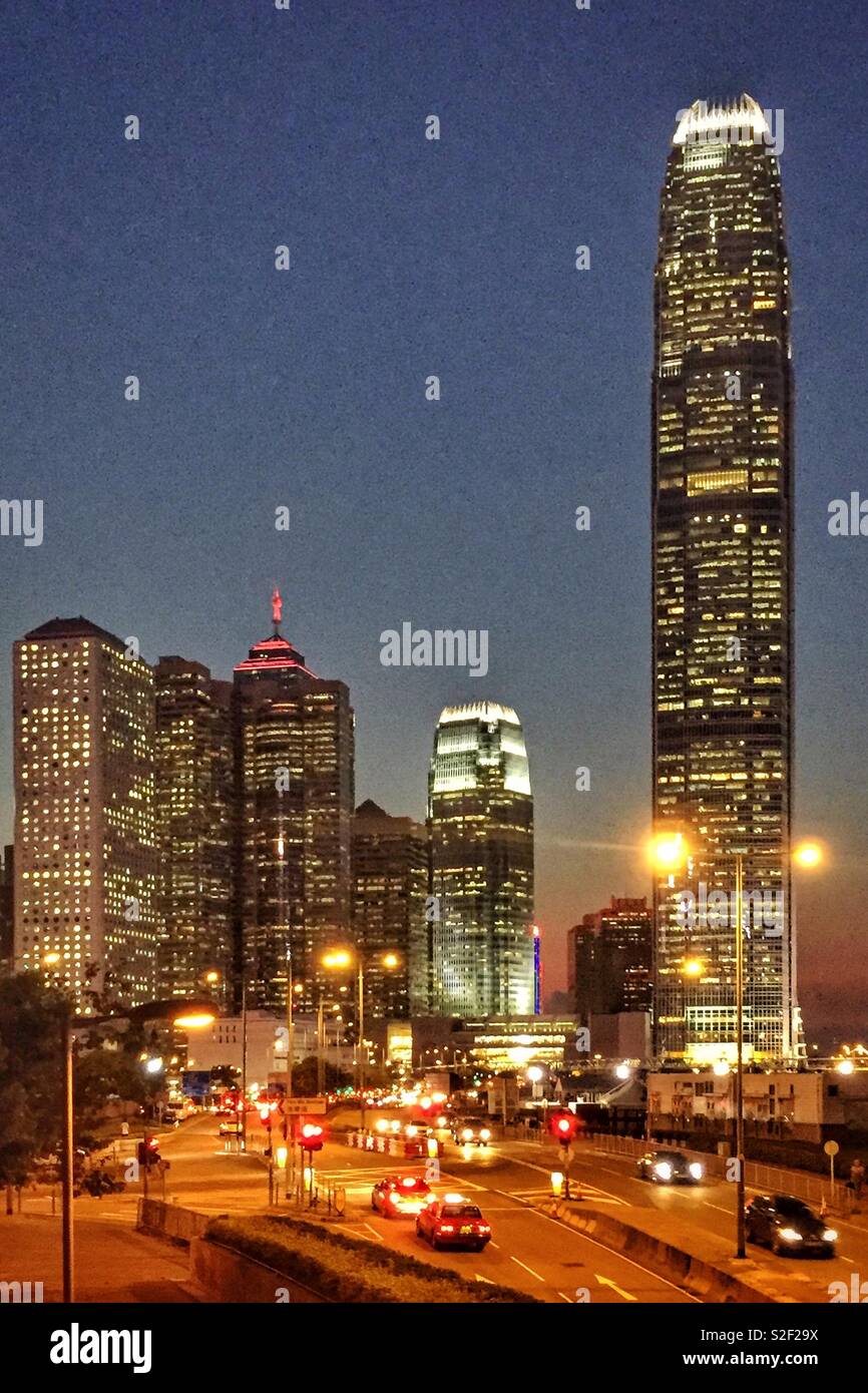 2ifc, Hong Kong's second highest skyscraper, in Central on Hong Kong Island - Smartphone Captured Stock Image