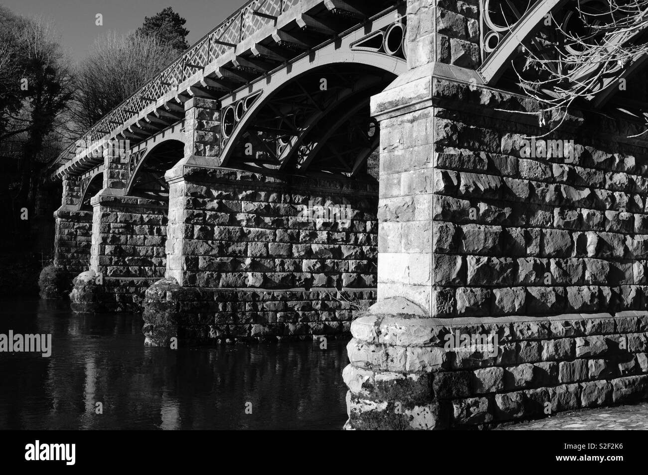 Bridge in Monochrome - Smartphone Captured Stock Image
