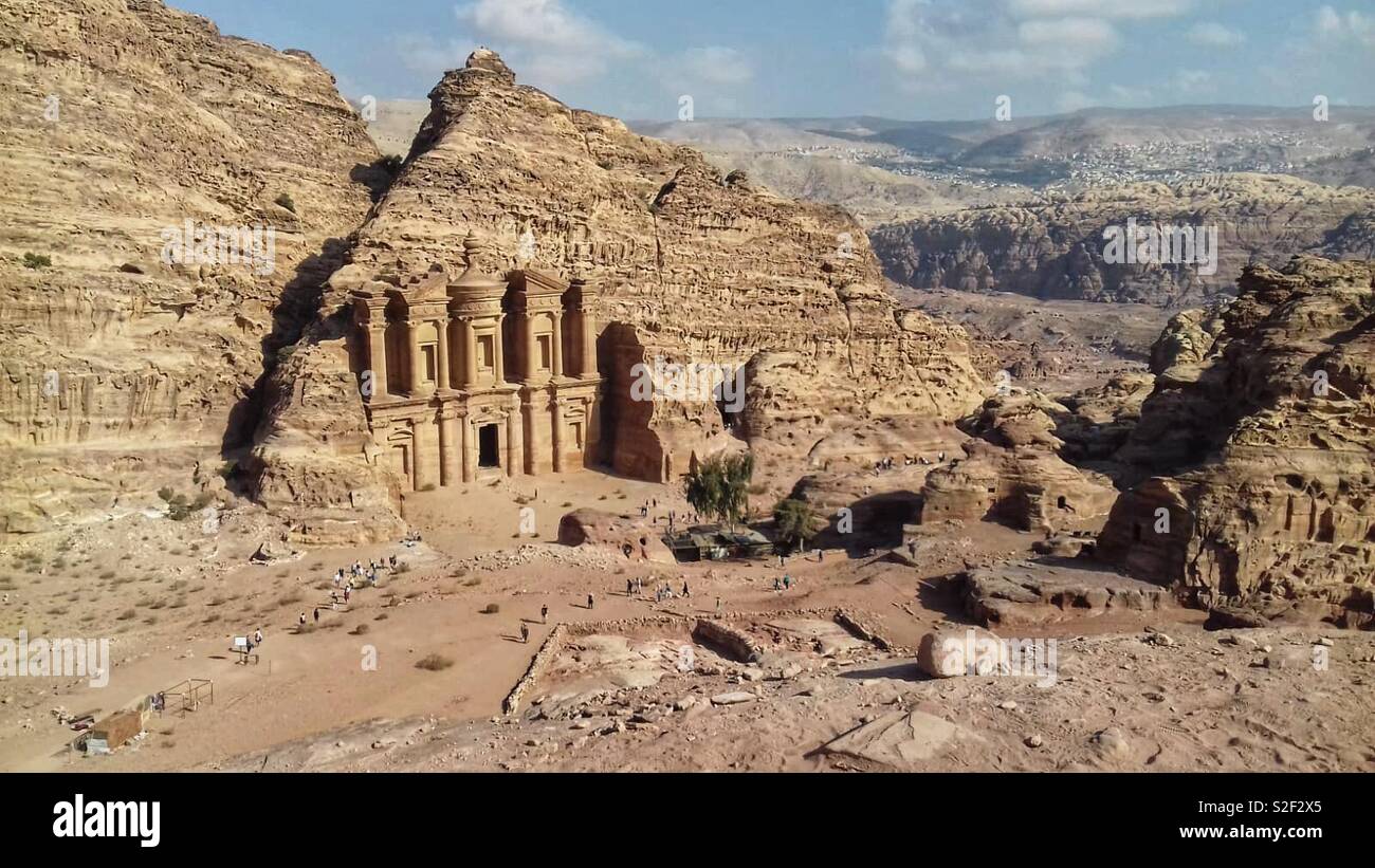 The Monastery, Petra, Aqaba, Jordan. The Rose City carved out of the rock by Ancient Nabataeans Stock Photo - Alamy