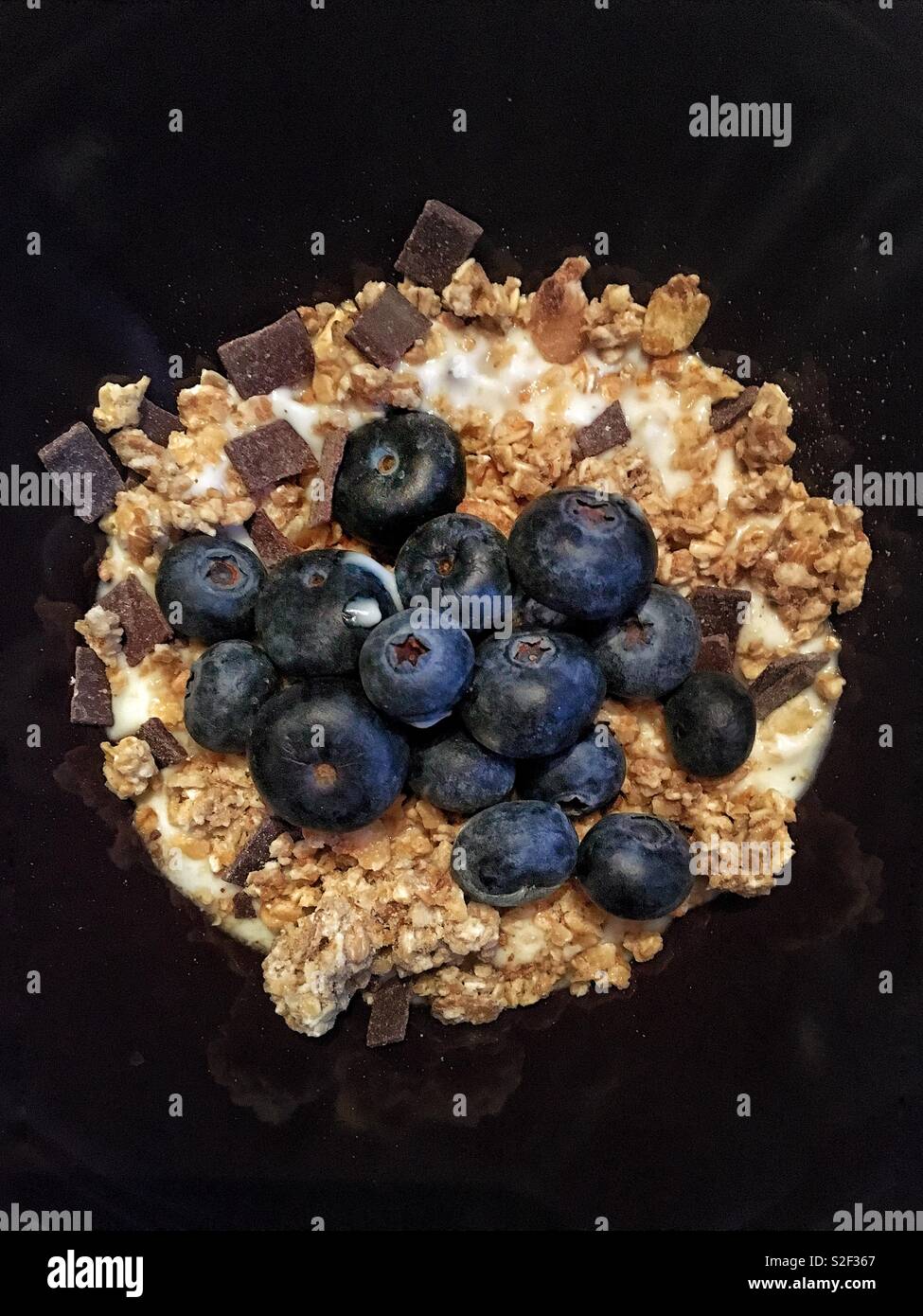 Blueberry Breakfast Stock Photo