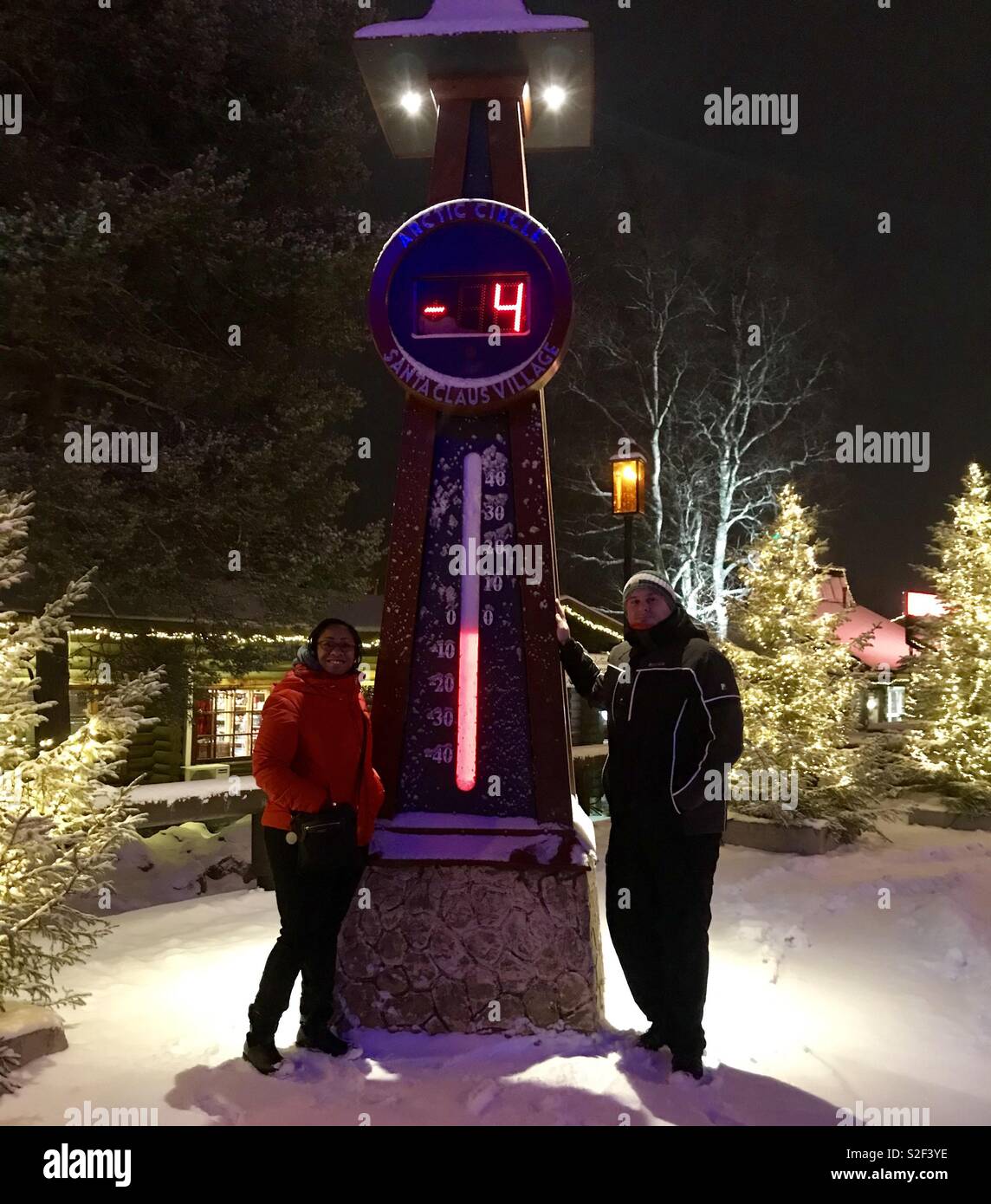 Santa village Rovaniemi Lapland Finland. - Smartphone Captured Stock Image