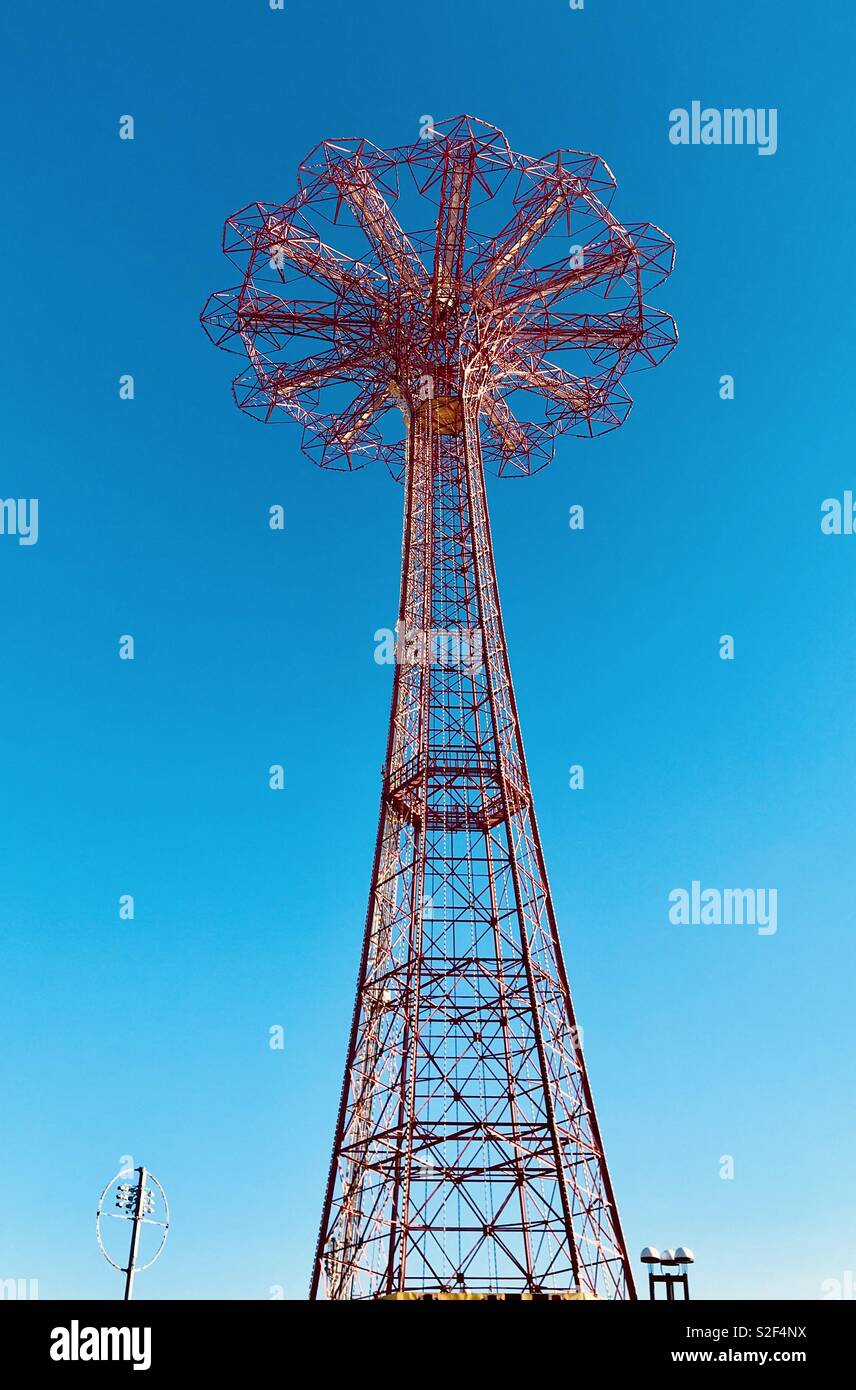 Parachute jump Coney Island Stock Photo