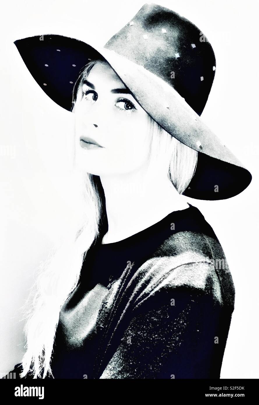 Portrait of a young lady - Smartphone Captured Stock Image