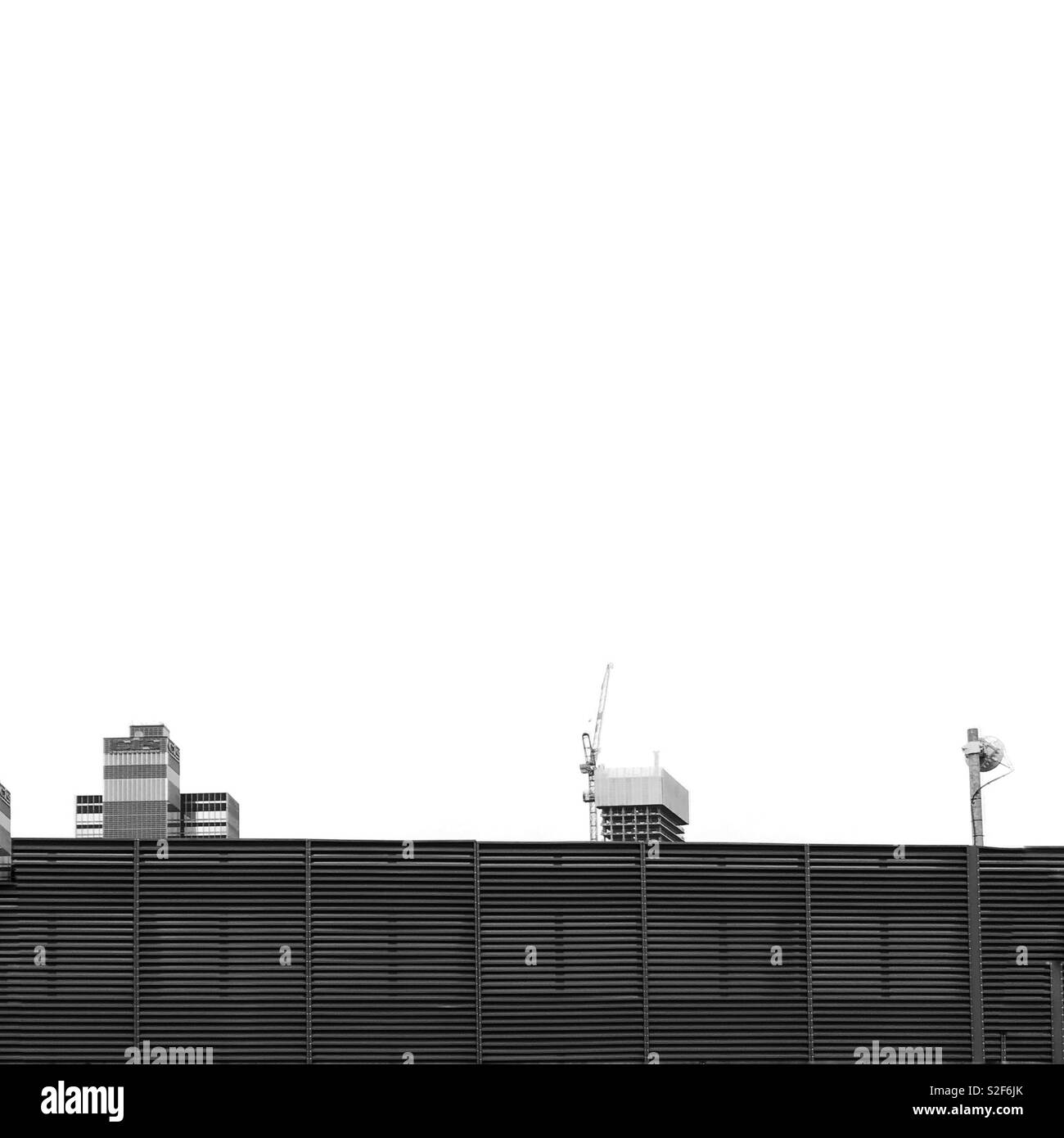 CIS building, Angel Gardens and lamppost in Manchester,UK - Smartphone Captured Stock Image