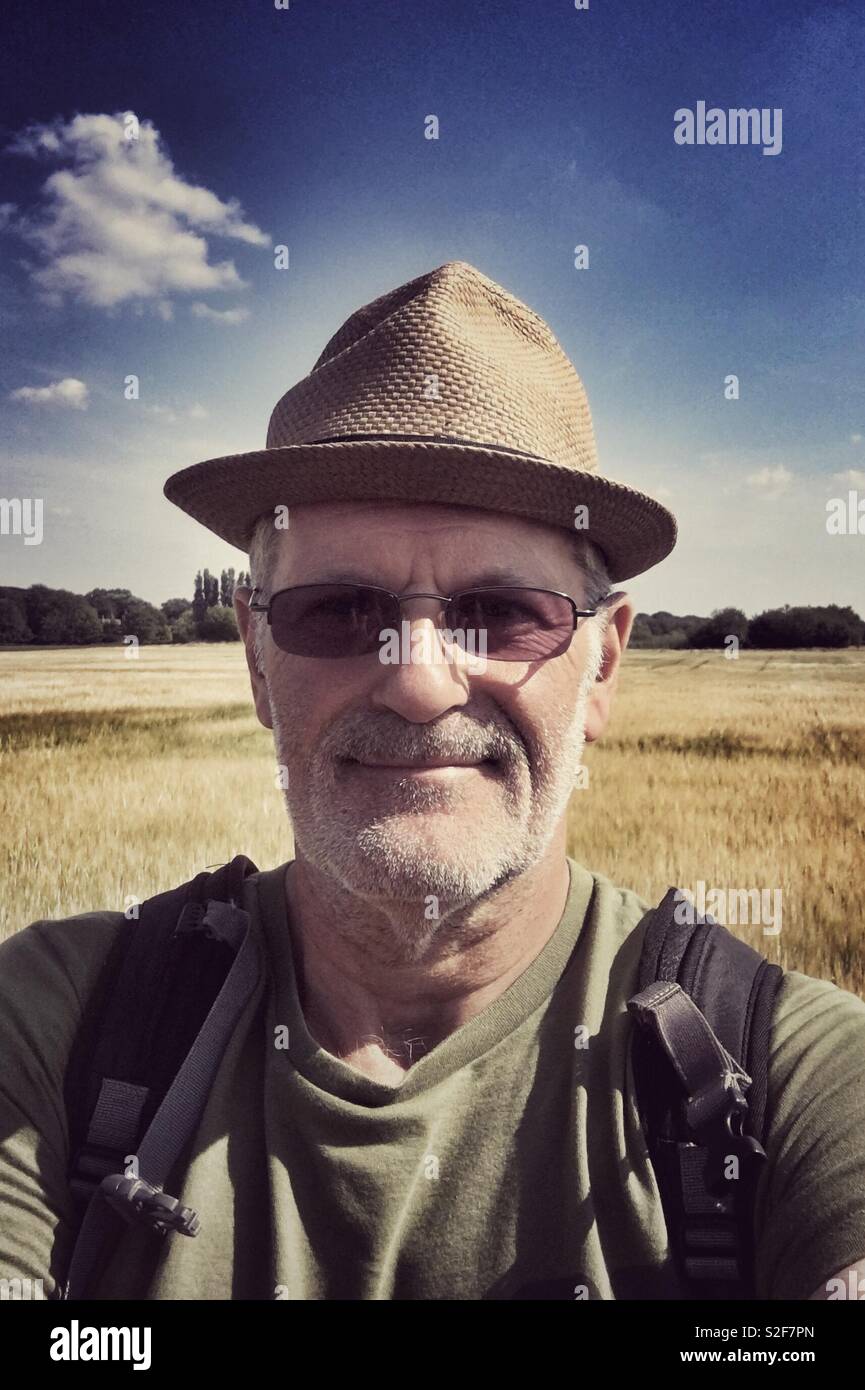 Man in a Hat - Smartphone Captured Stock Image
