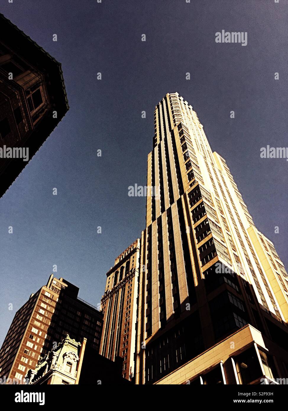 The Michael Graves mixed-use condominiums/office building on fifth Ave., Manhattan, NYC, USA - Smartphone Captured Stock Image