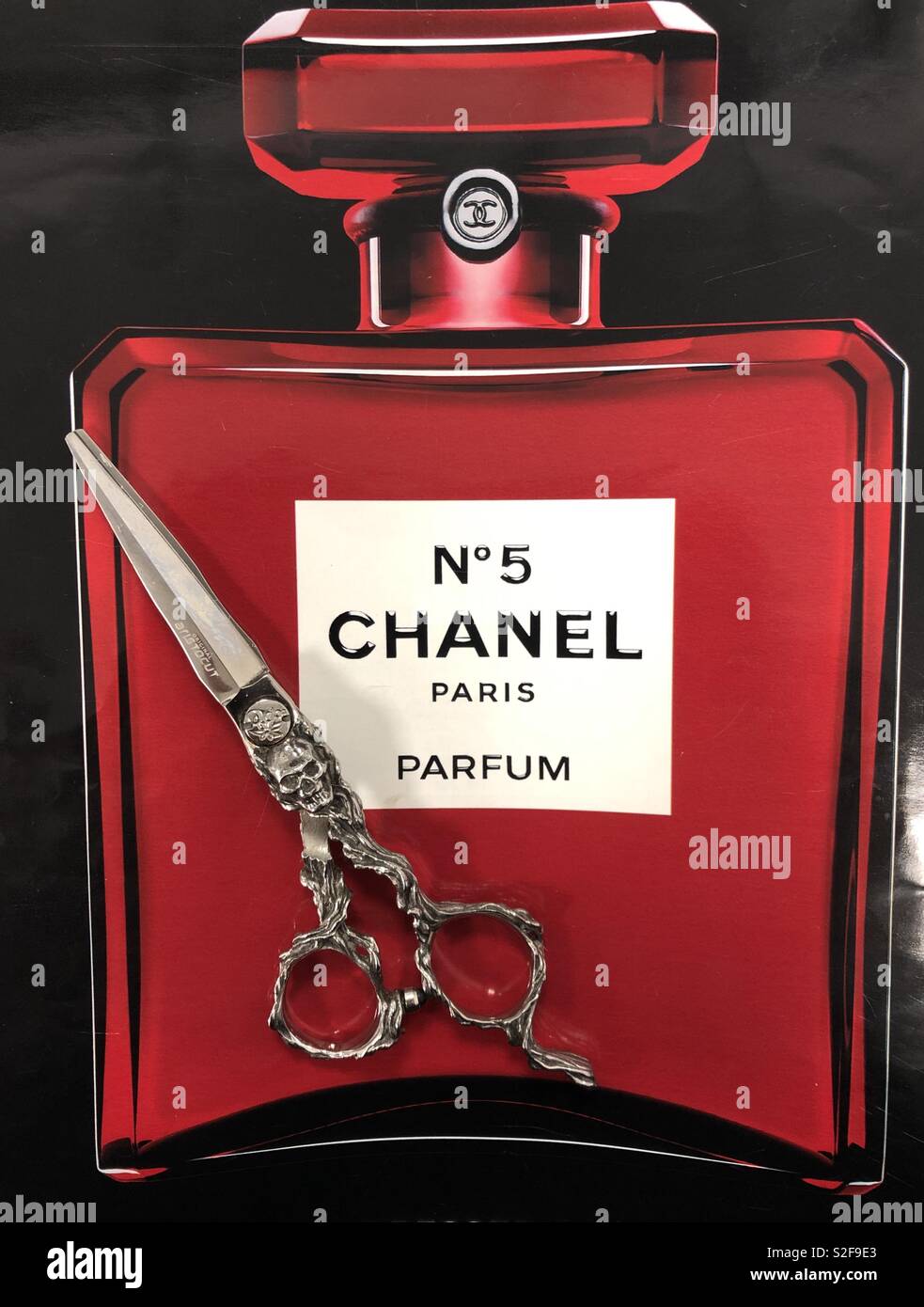 Hairdresser‘s scissor - Smartphone Captured Stock Image