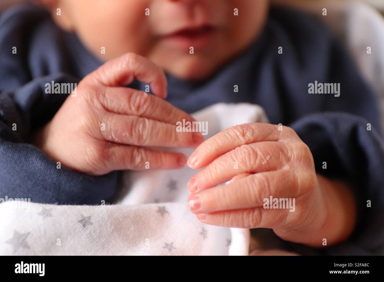Baby hands Stock Photo
