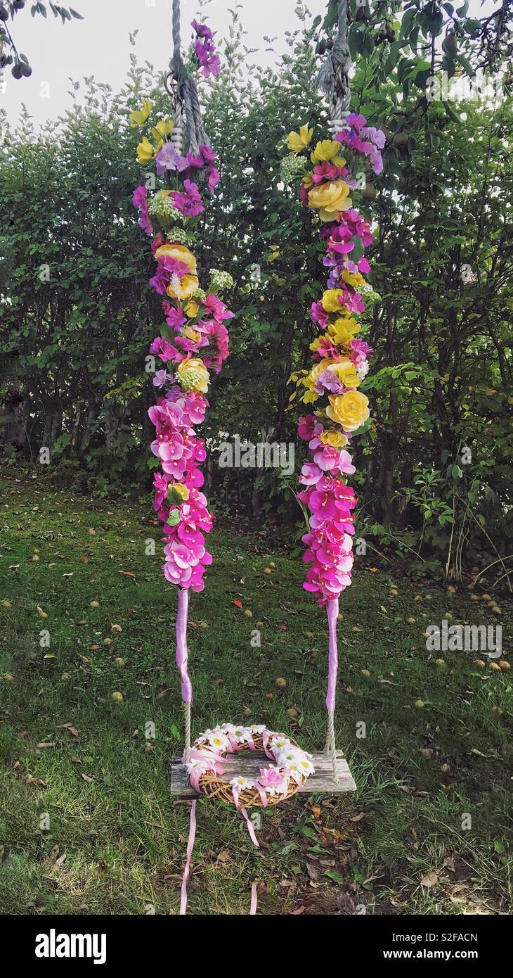 Floral Swing Stock Photo