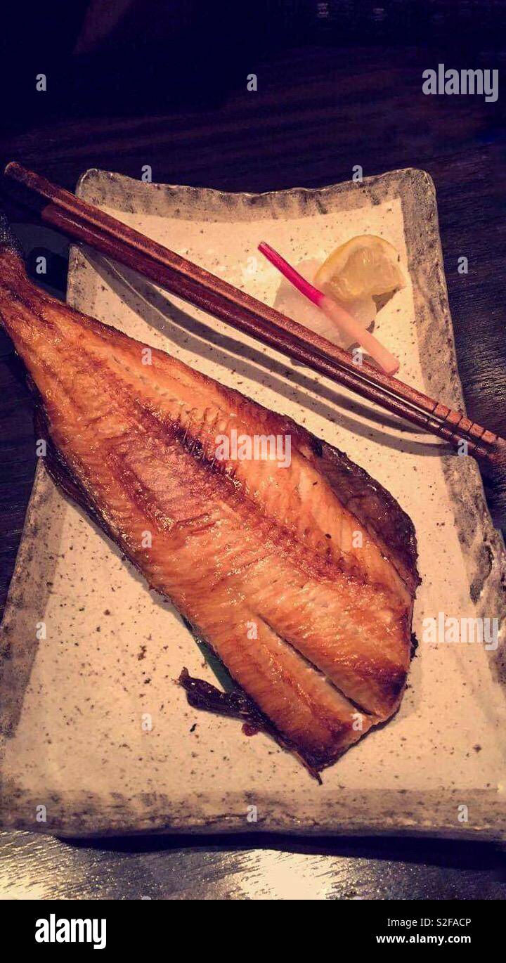 Fried Fish Dish Stock Photo