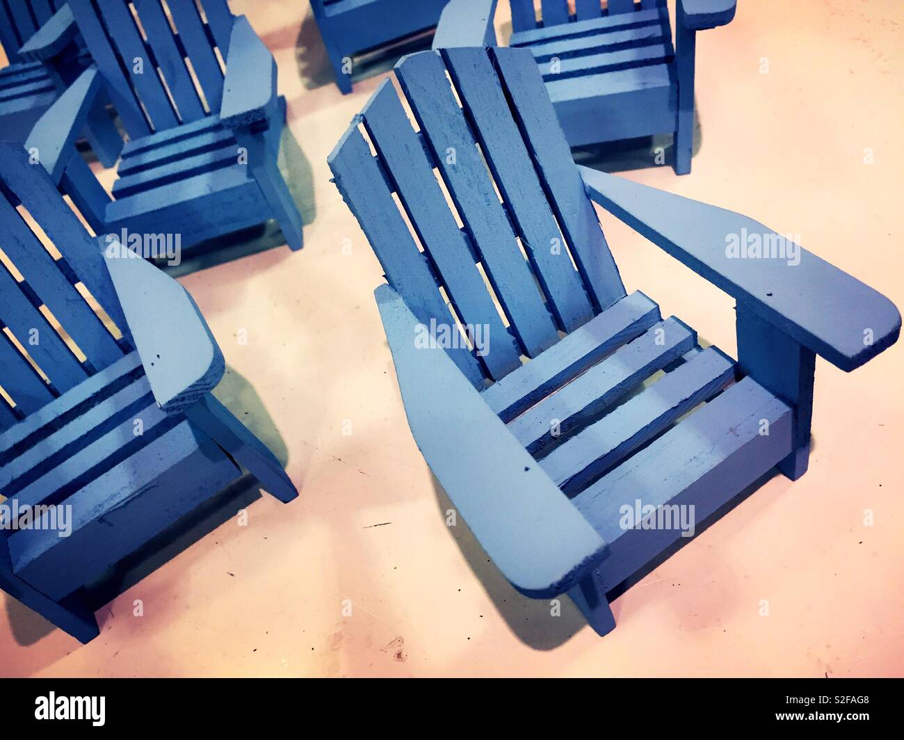 Adirondack chairs - Smartphone Captured Stock Image