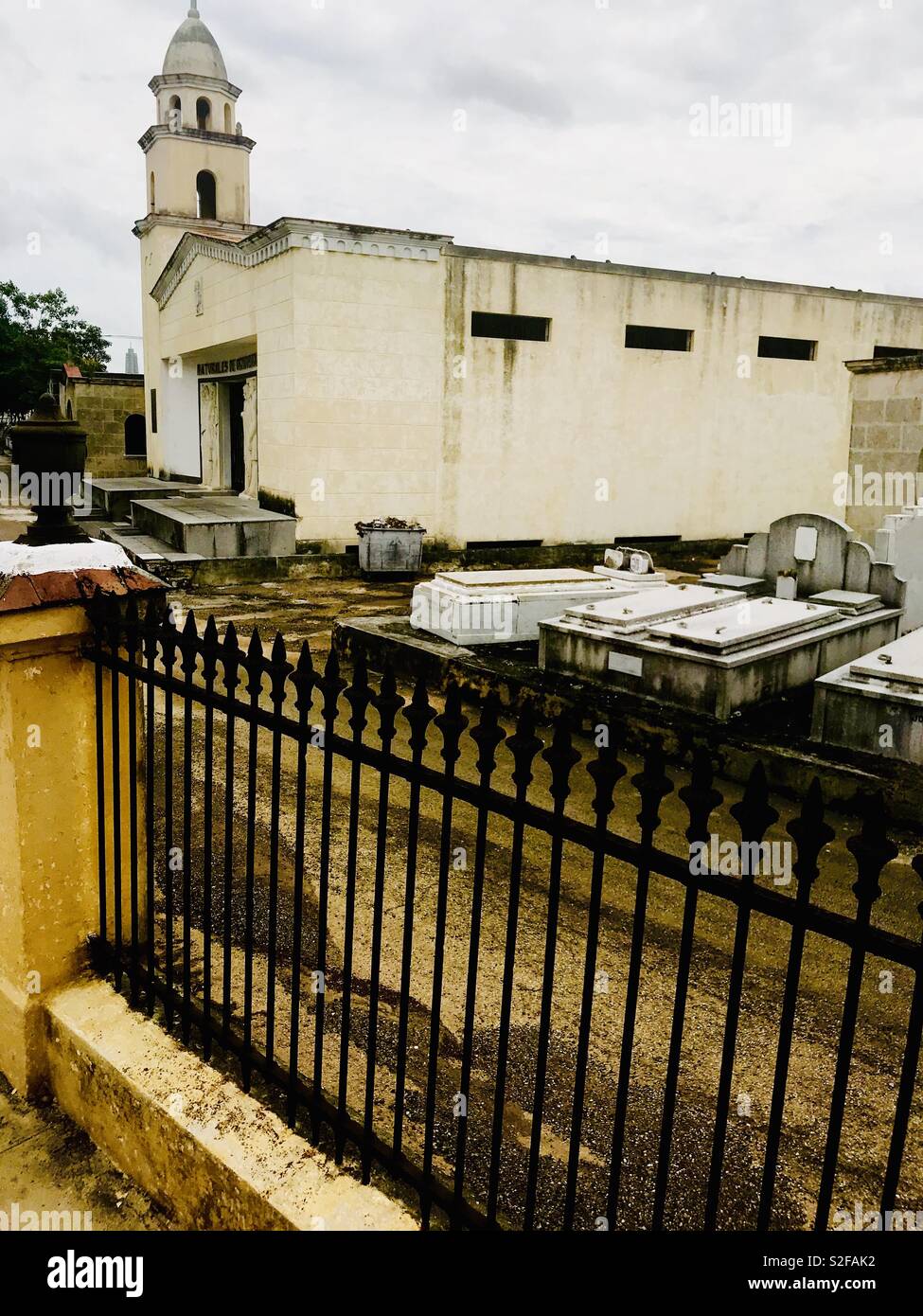 Colon Cemetery is one of the most important cemeteries in the world and is one of the most important in Latin America in historic and architecture, Colon is a catholic cemetery. Stock Photo