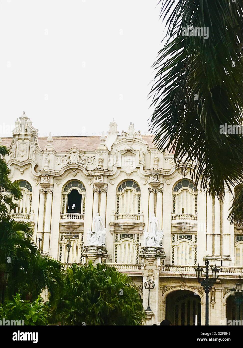 The Great Theatre of Havana, Gran Teatro de La Habana, hosting the Cuban National Ballet at this stunning Opera House. Stock Photo