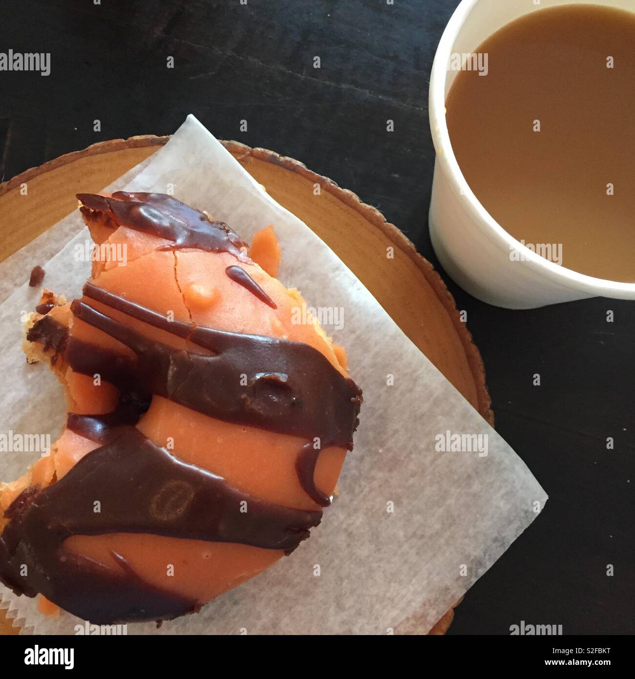 Vegan donut and coffee in Brooklyn, New York Stock Photo Alamy