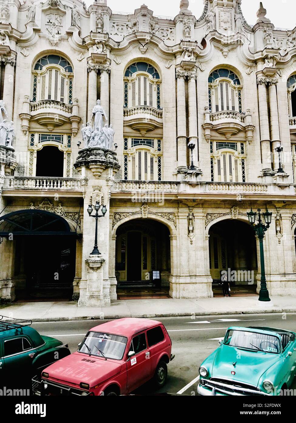 Gran Teatro, Grand Theatre which hosts the National Ballet of Cuba, Opera House, Havana Cuba Stock Photo
