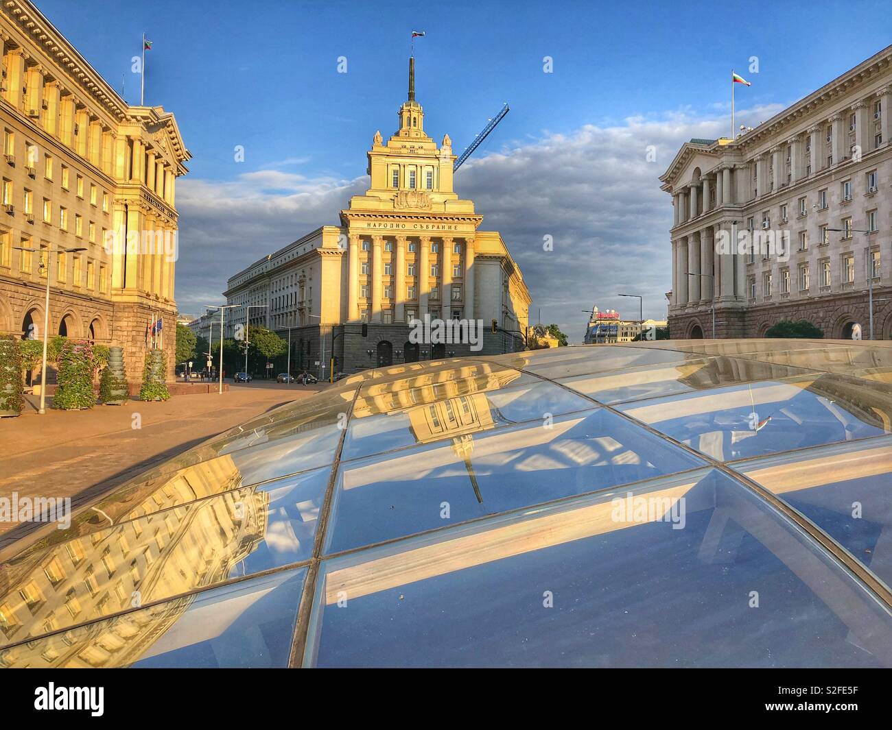 A sunny day in Sofia, Bulgaria. - Smartphone Captured Stock Image