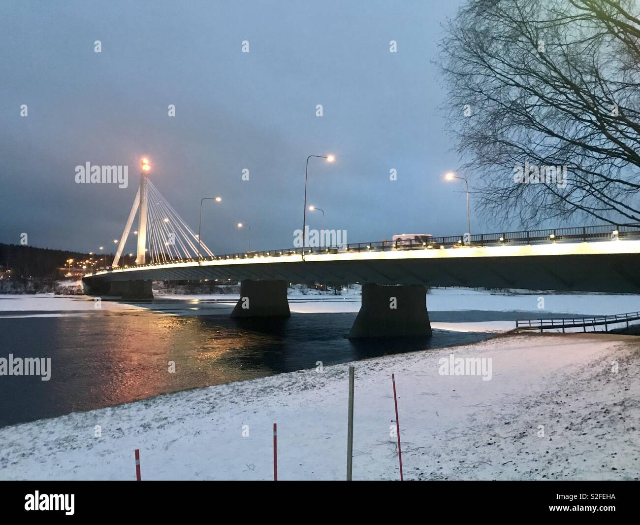 Lumberjack candle bright. Rovaniemi - Smartphone Captured Stock Image
