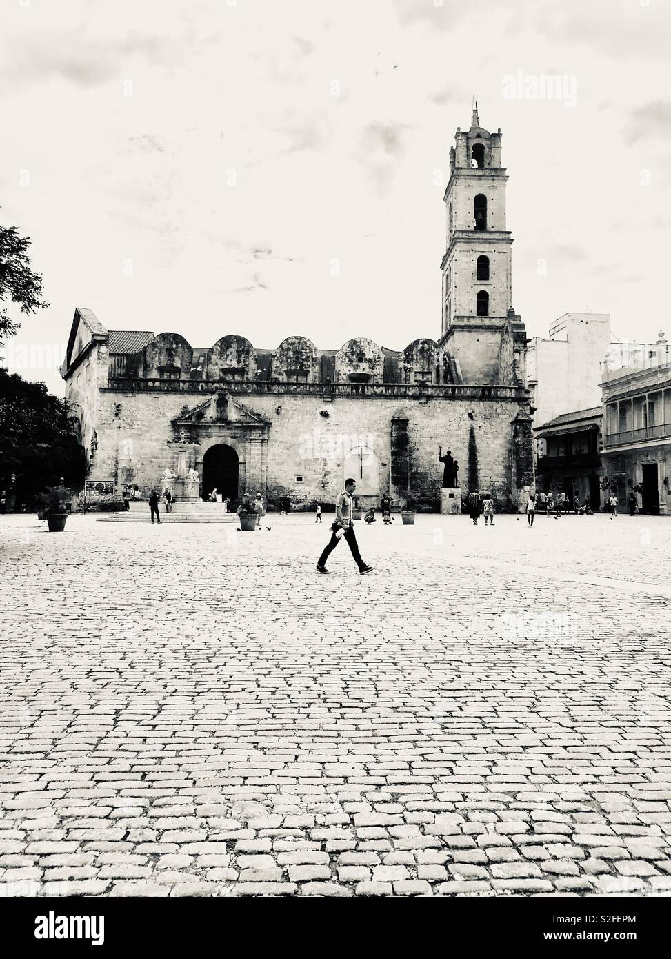 Church and convent of St.Francis of Asisi of Havana Cuba Stock Photo