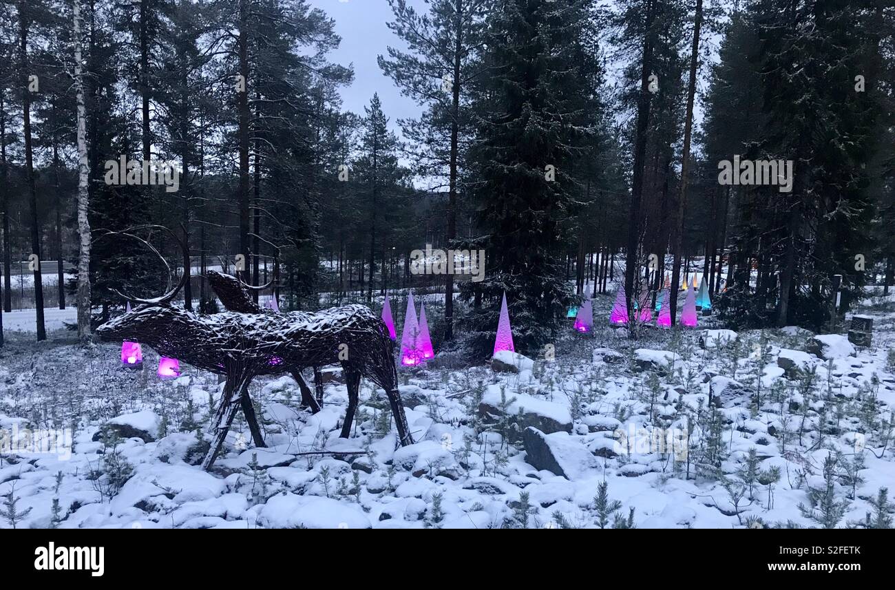 Santa Park. Lapland. Stock Photo