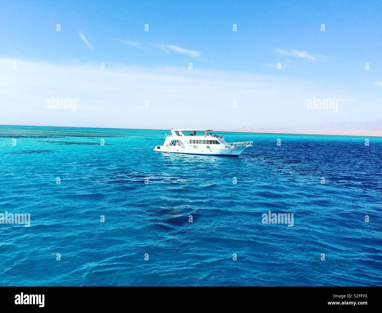Boat in red sea Stock Photo - Alamy