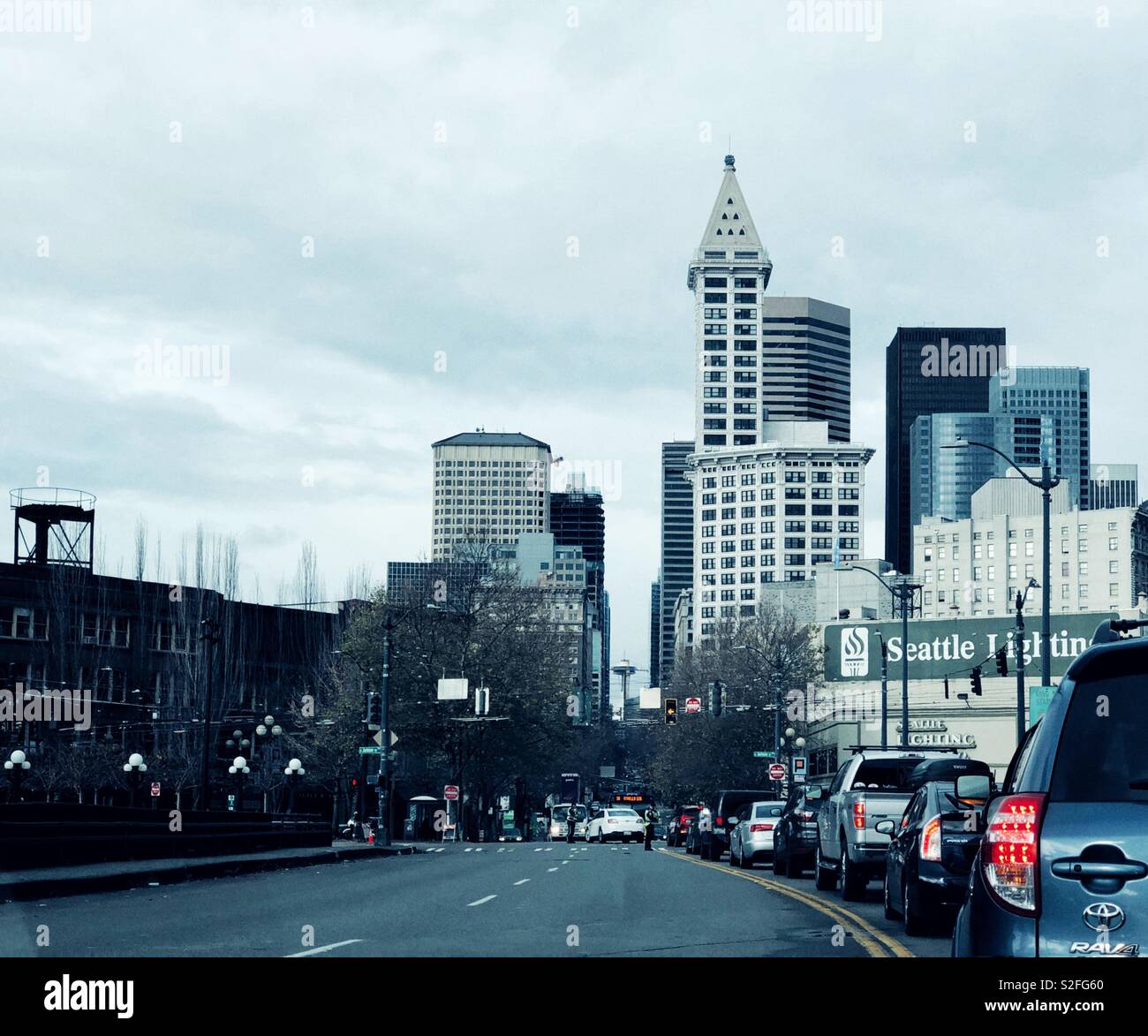 Hello Seattle! - Smartphone Captured Stock Image