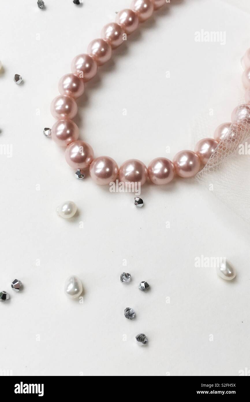 Pink beads hi-res stock photography and images - Alamy